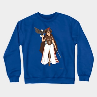 Columbia the Warrior V.2 (Large Design) Crewneck Sweatshirt